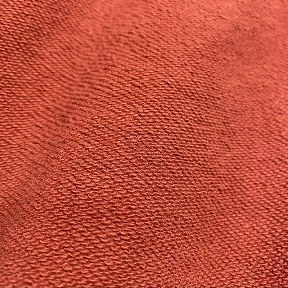 Madhappy Inside Out Cropped Brick Red Crew Neck Pullover Sweatshirt Sz XS - Picture 3 of 9